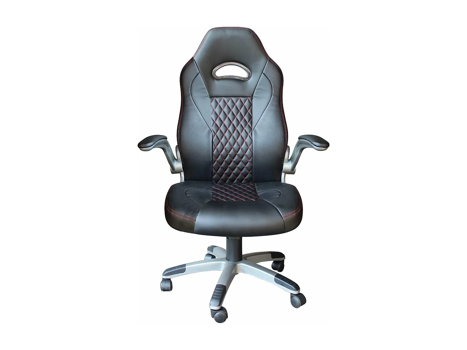 MilaniHome.it - poltrona da gaming ergonomica con poggiatesta e supporto lombare sedia da lavoro girevole regolabiledi coloreNero