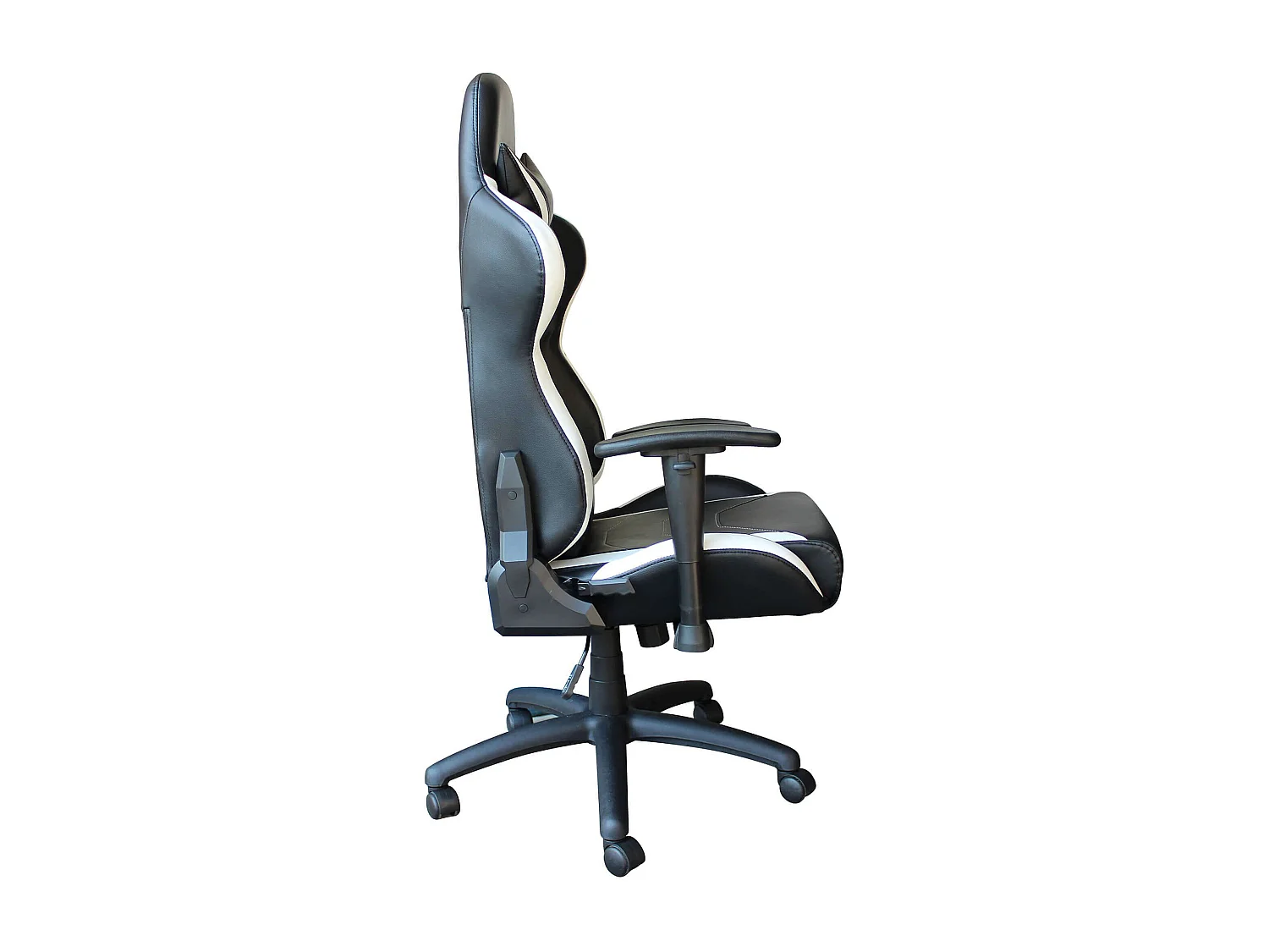 MilaniHome.it - poltrona da gaming ergonomica con poggiatesta e supporto lombare sedia da lavoro girevole regolabiledi coloreBianco