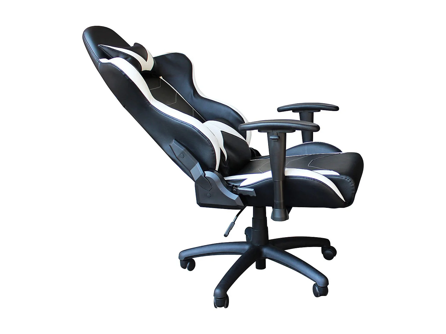 MilaniHome.it - poltrona da gaming ergonomica con poggiatesta e supporto lombare sedia da lavoro girevole regolabiledi coloreBianco