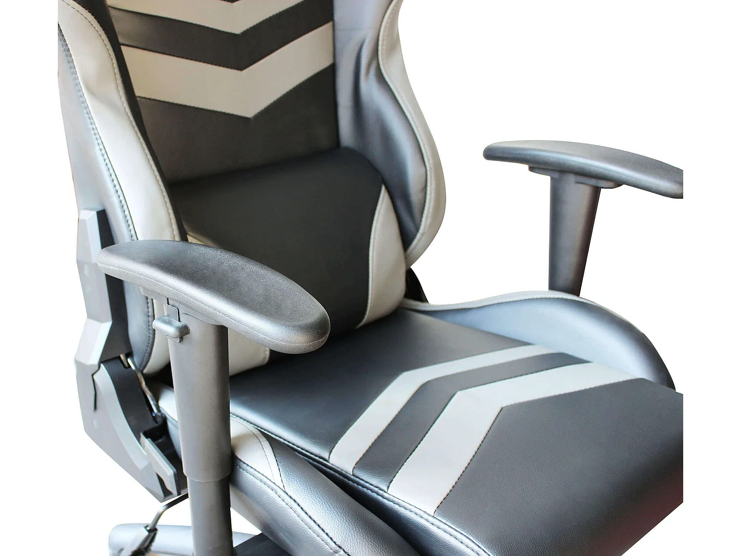 MilaniHome.it - poltrona da gaming ergonomica con poggiatesta e supporto lombare sedia da lavoro girevole regolabiledi coloreGrigio