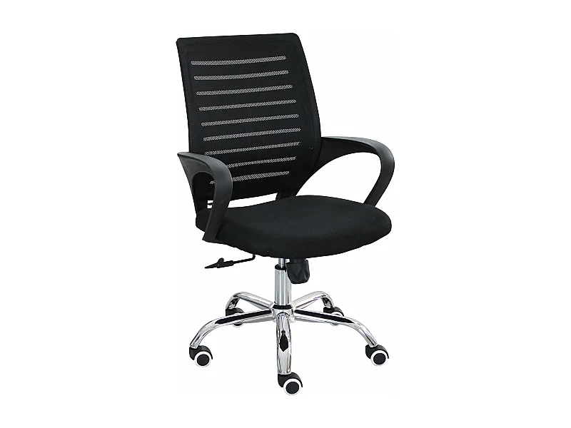 MilaniHome.it - sedia da ufficio ergonomica con poggiatesta e supporto lombare sedia da lavoro girevole regolabiledi coloreNero