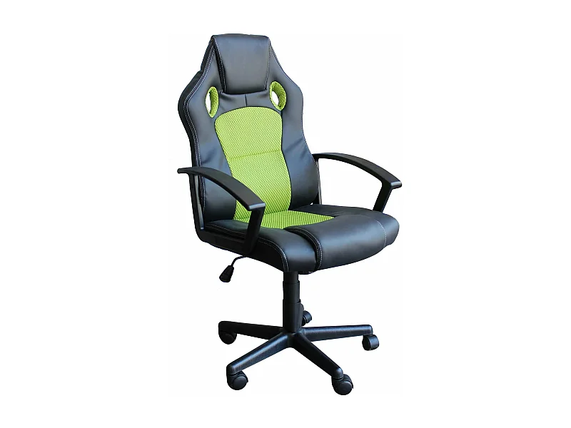 MilaniHome.it - poltrona da gaming ergonomica con poggiatesta e supporto lombare sedia da lavoro girevole regolabiledi coloreVerde lime