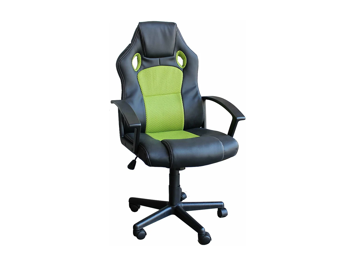 MilaniHome.it - poltrona da gaming ergonomica con poggiatesta e supporto lombare sedia da lavoro girevole regolabiledi coloreVerde lime