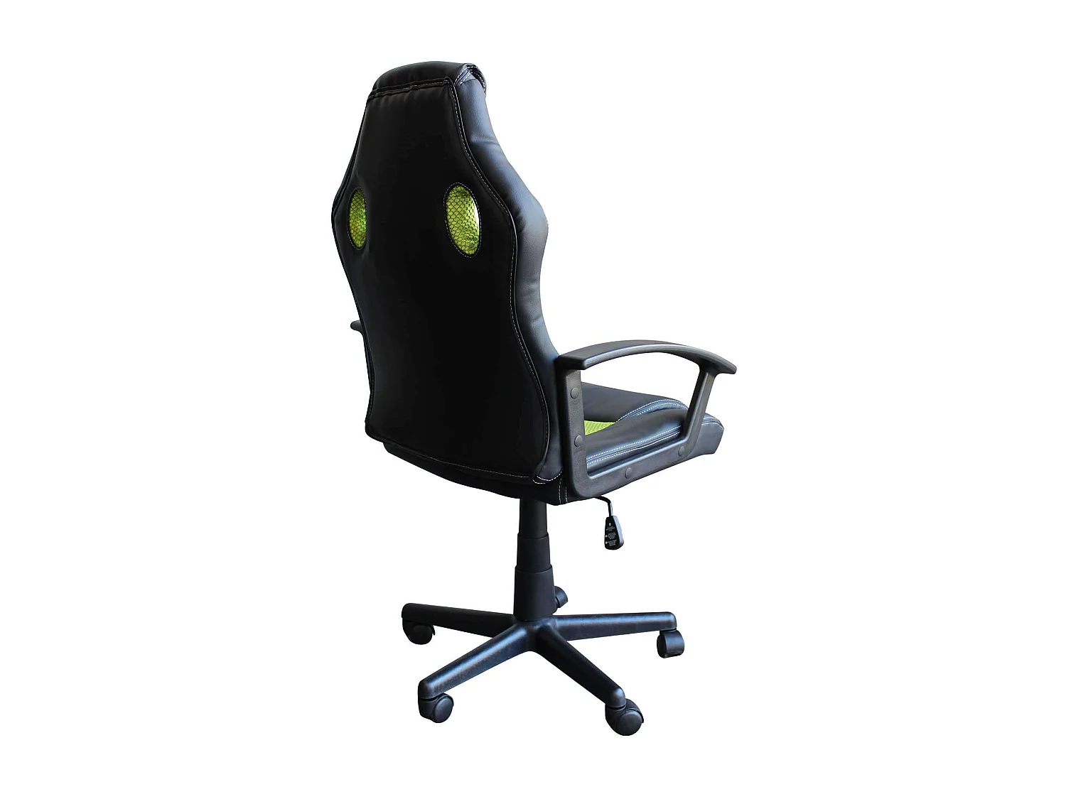 MilaniHome.it - poltrona da gaming ergonomica con poggiatesta e supporto lombare sedia da lavoro girevole regolabiledi coloreVerde lime