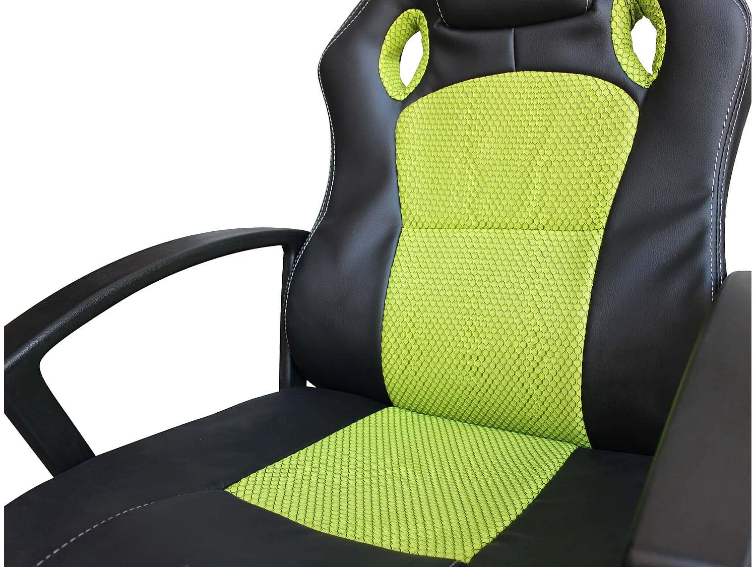 MilaniHome.it - poltrona da gaming ergonomica con poggiatesta e supporto lombare sedia da lavoro girevole regolabiledi coloreVerde lime