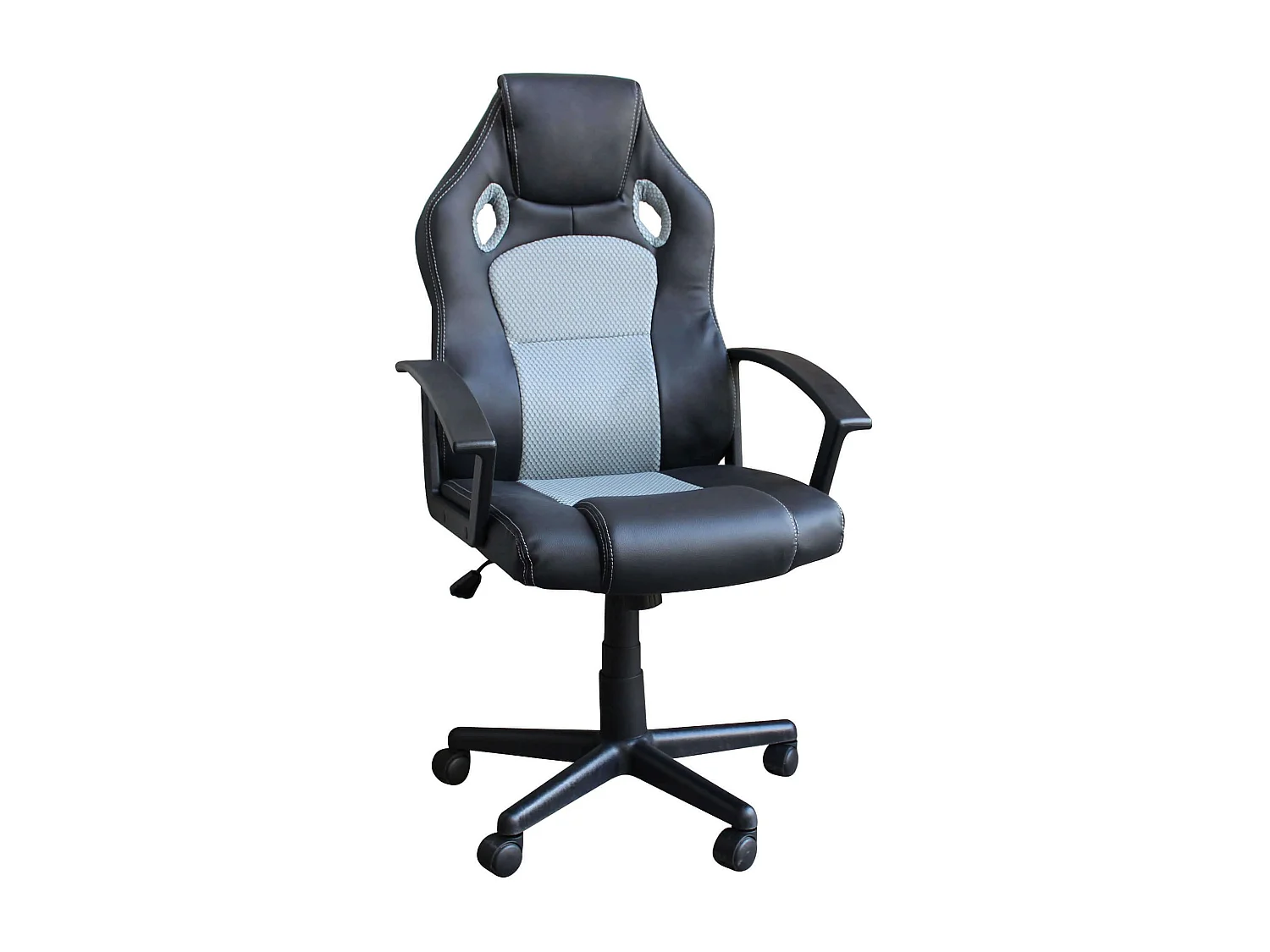 MilaniHome.it - poltrona da gaming ergonomica con poggiatesta e supporto lombare sedia da lavoro girevole regolabiledi coloreGrigio