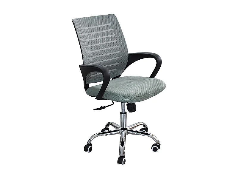 MilaniHome.it - sedia da ufficio ergonomica con poggiatesta e supporto lombare sedia da lavoro girevole regolabiledi coloreGrigio