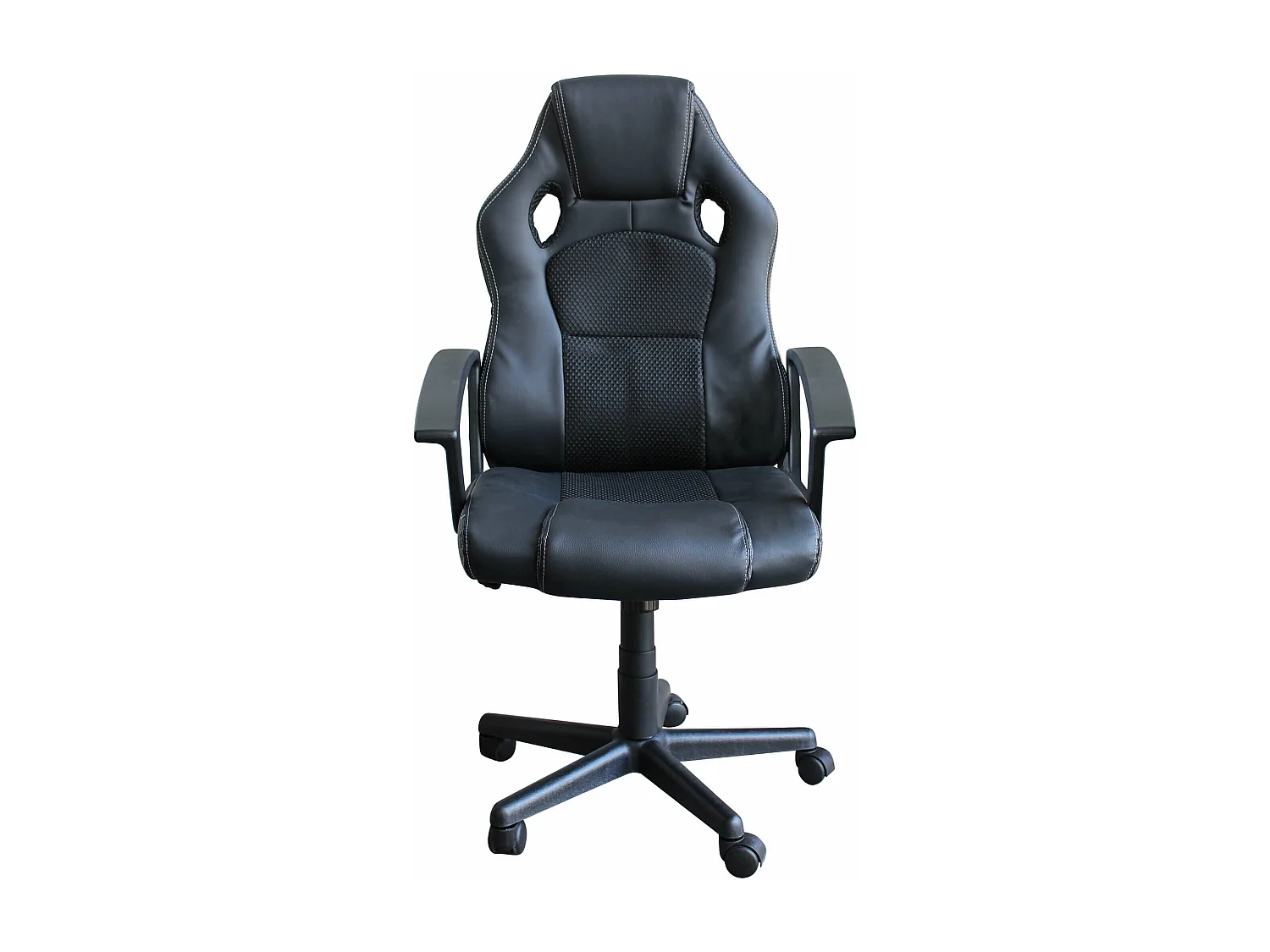 MilaniHome.it - poltrona da gaming ergonomica con poggiatesta e supporto lombare sedia da lavoro girevole regolabiledi coloreNero