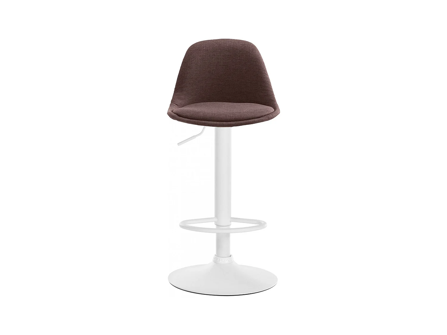 Tabouret de bar - Tissu & Métal - Marron - Kiel