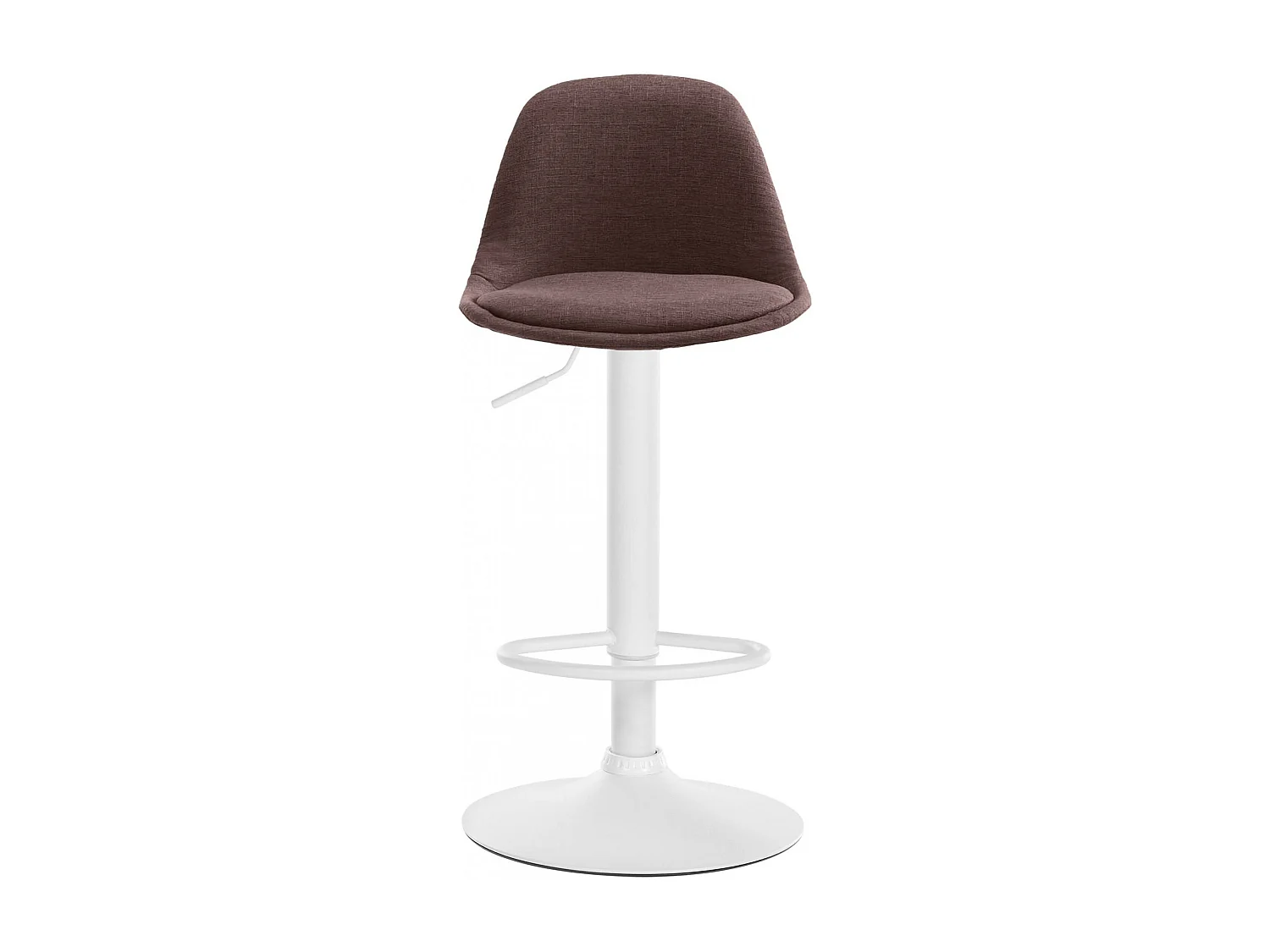 Tabouret de bar - Tissu & Métal - Marron - Kiel