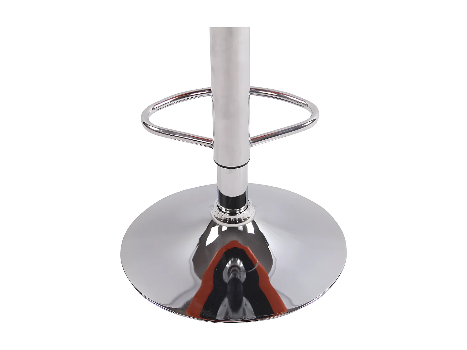 2er Set Barhocker - Stoff & Metall in Chromoptik - orange - Lazio