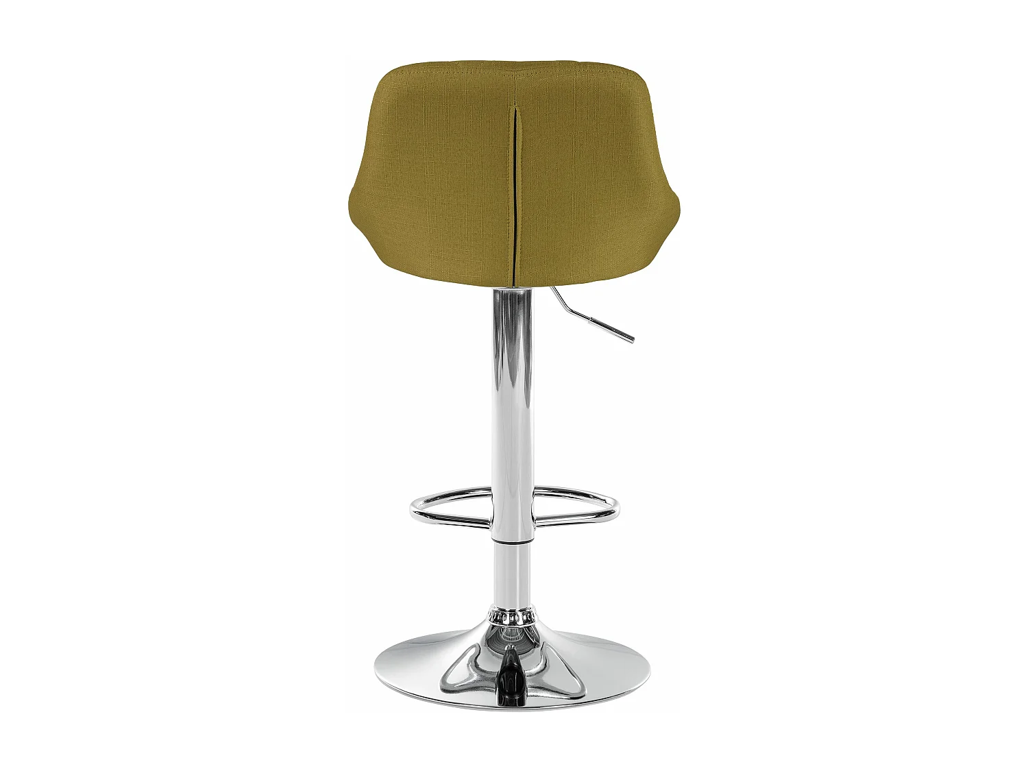 Tabouret de bar - Tissu & Chrome - Vert - Lazio