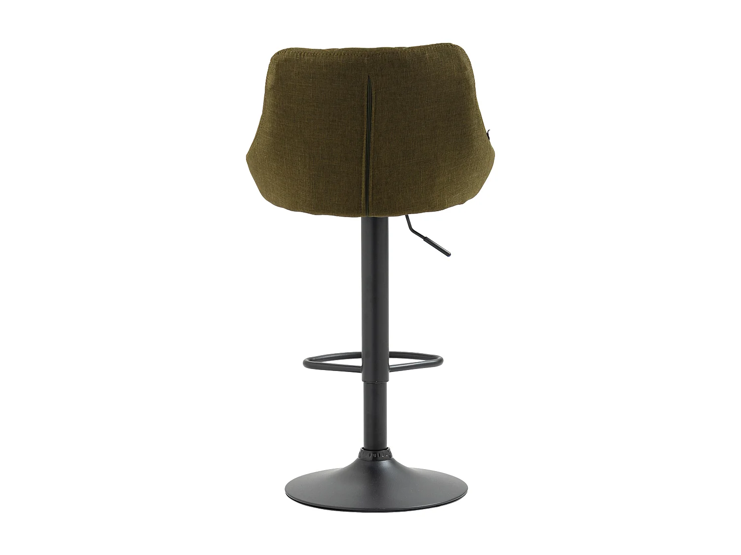 Tabouret de bar - Tissu & Noir - Vert - Lazio