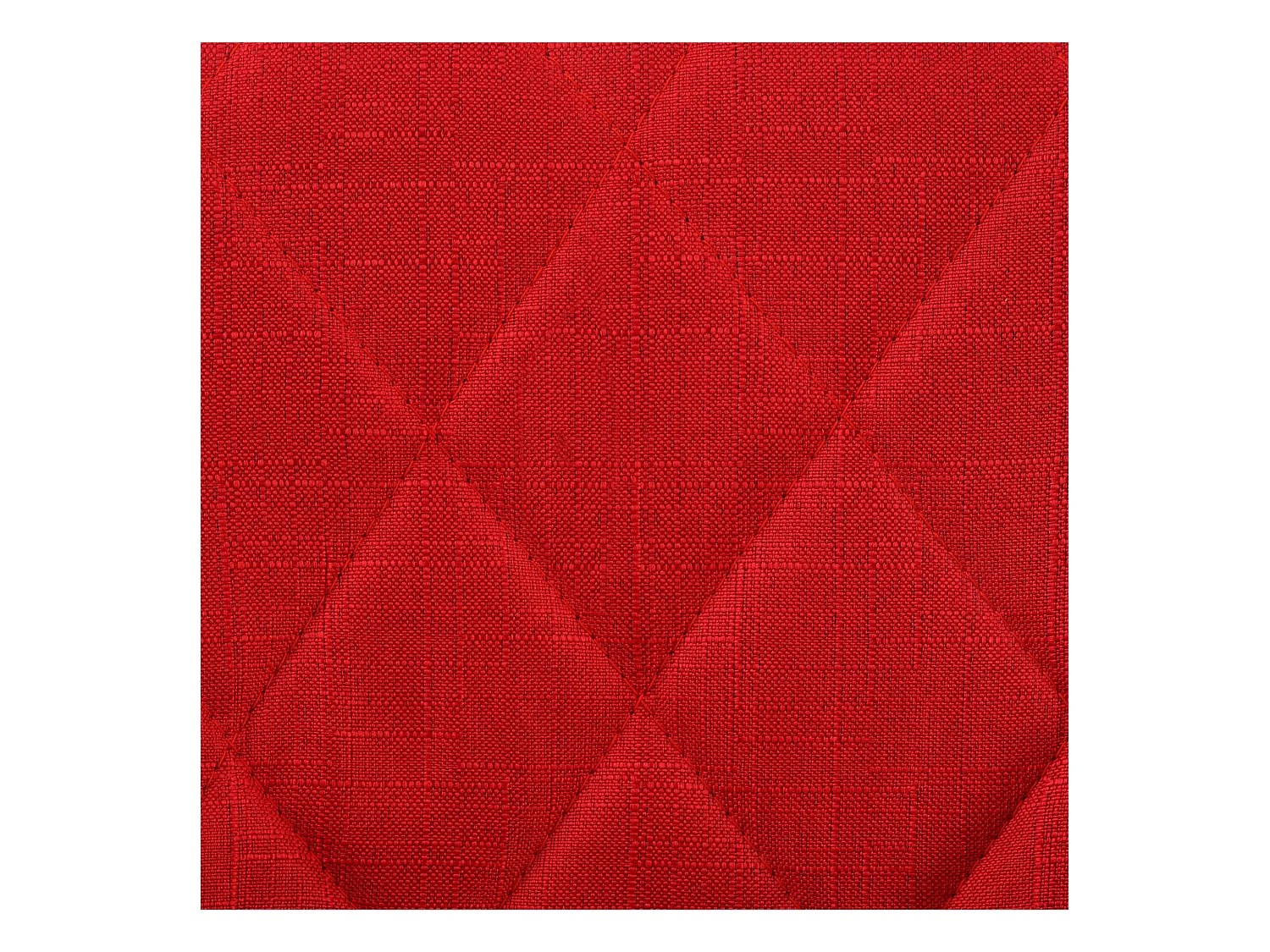 Tabouret de bar - Tissu & Chrome - Rouge - Lazio