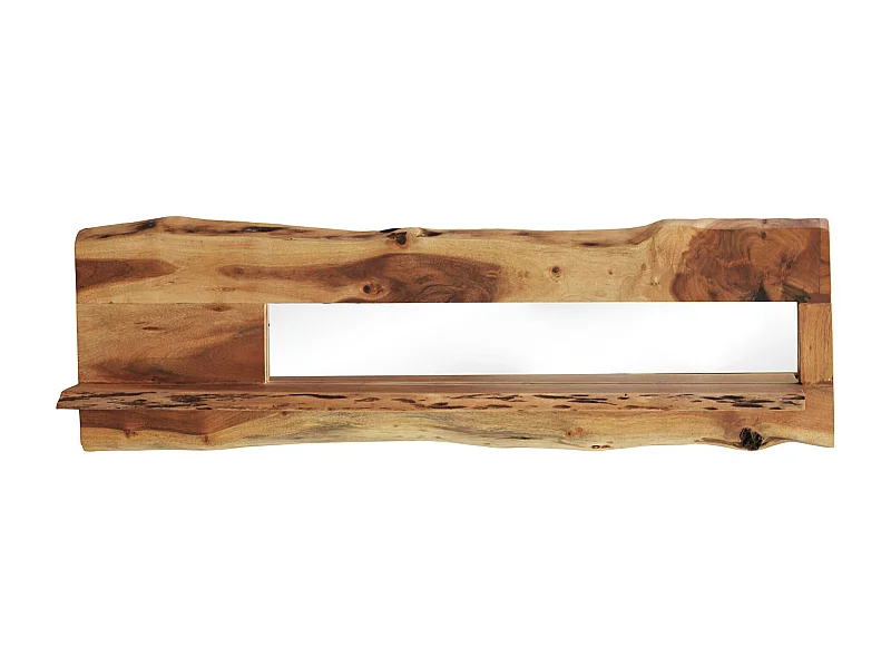 MilaniHome.it - mensola in legno massiccio di design moderno industrial cm 120 x 22 x 38 hdi coloreMarrone