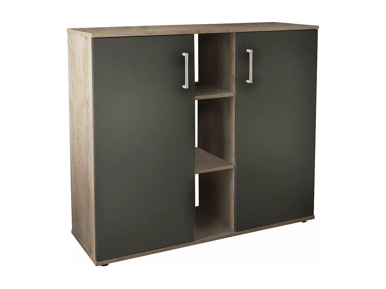 MilaniHome.it - mobile ingresso di design moderno con scarpiera e porta borse di coloreAntracite