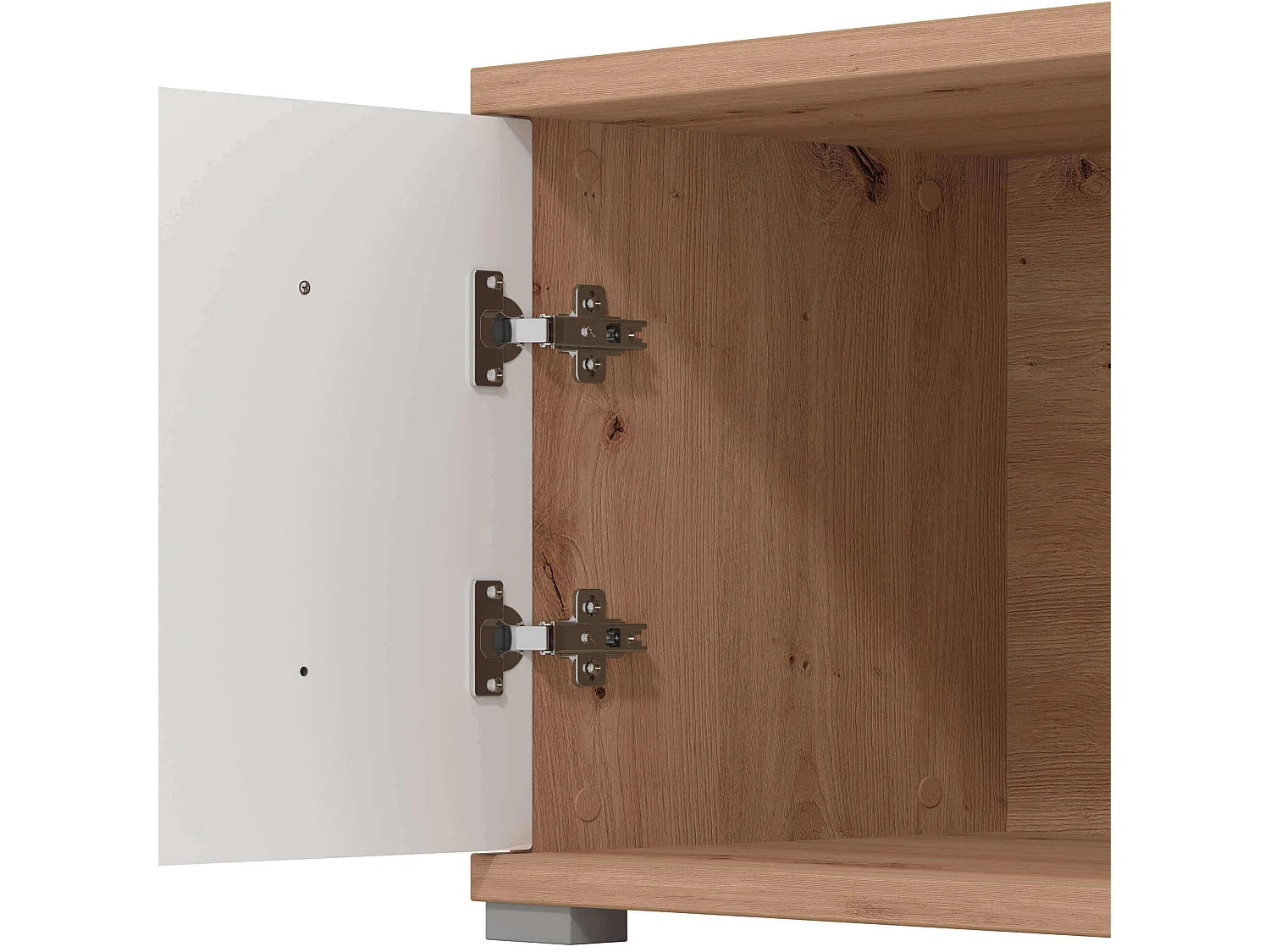 attaccapanni da parete moderno con mensola colore rovere di design moderno industrial cm 86,6 x 40 x 456 h