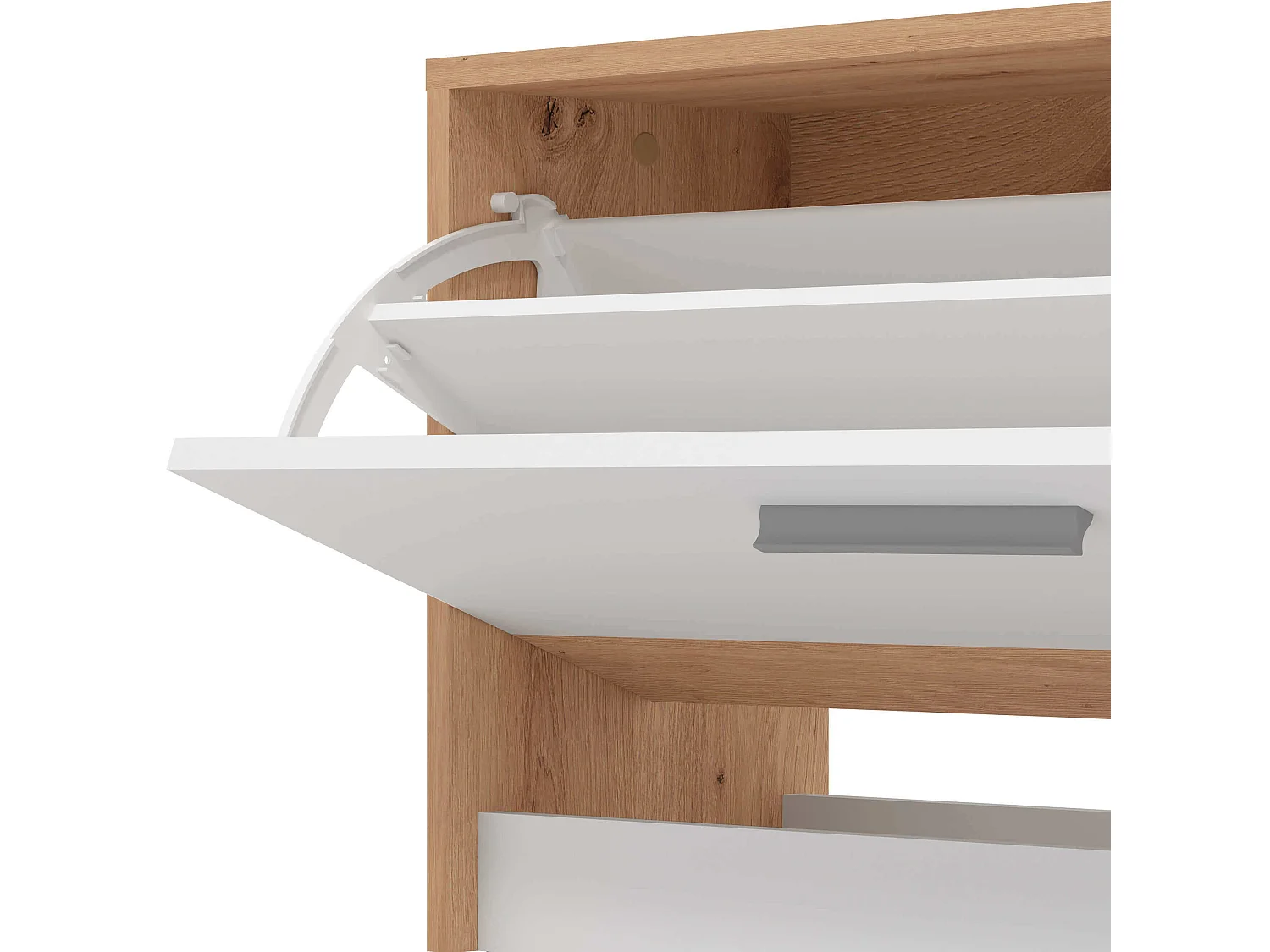 mobile ingresso appendiabiti moderno con specchio e scarpiera di design moderno industrial cm 91,6 x 28,1 x 202 h