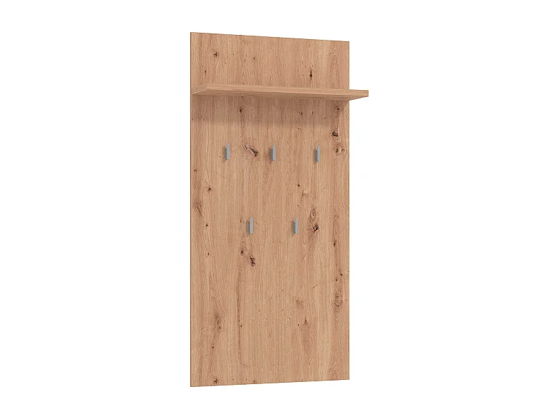 mobile ingresso appendiabiti moderno con mensola di design moderno industrial cm 67,2 x 19,6 x 1370 h