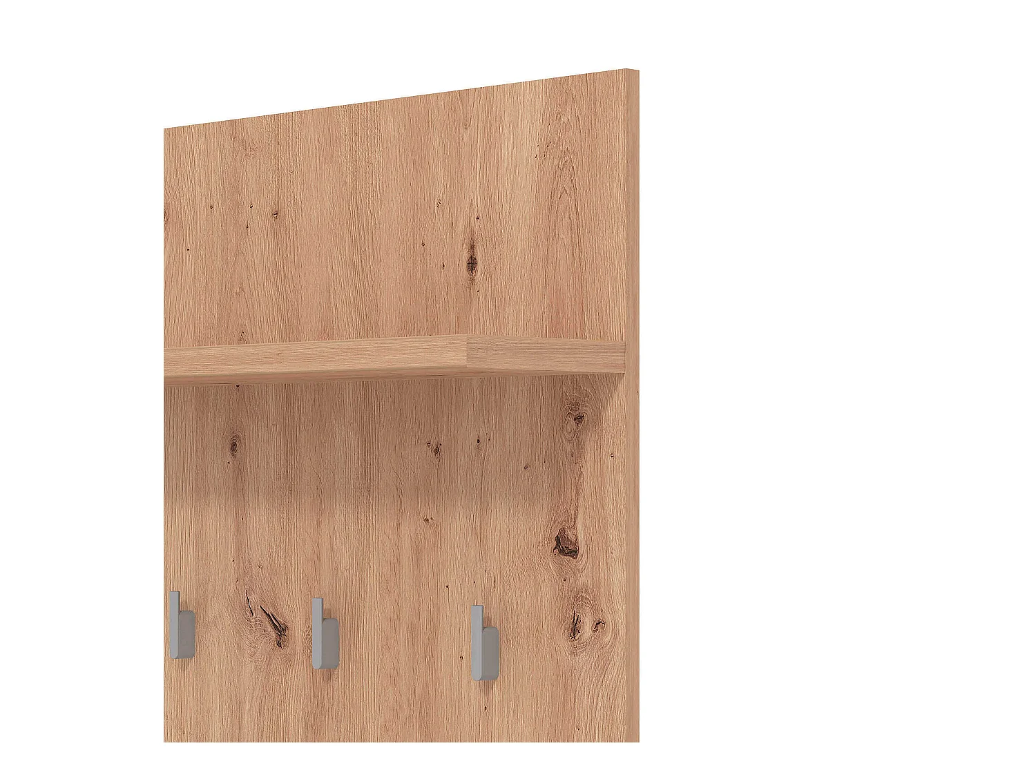 mobile ingresso appendiabiti moderno con mensola di design moderno industrial cm 67,2 x 19,6 x 1370 h