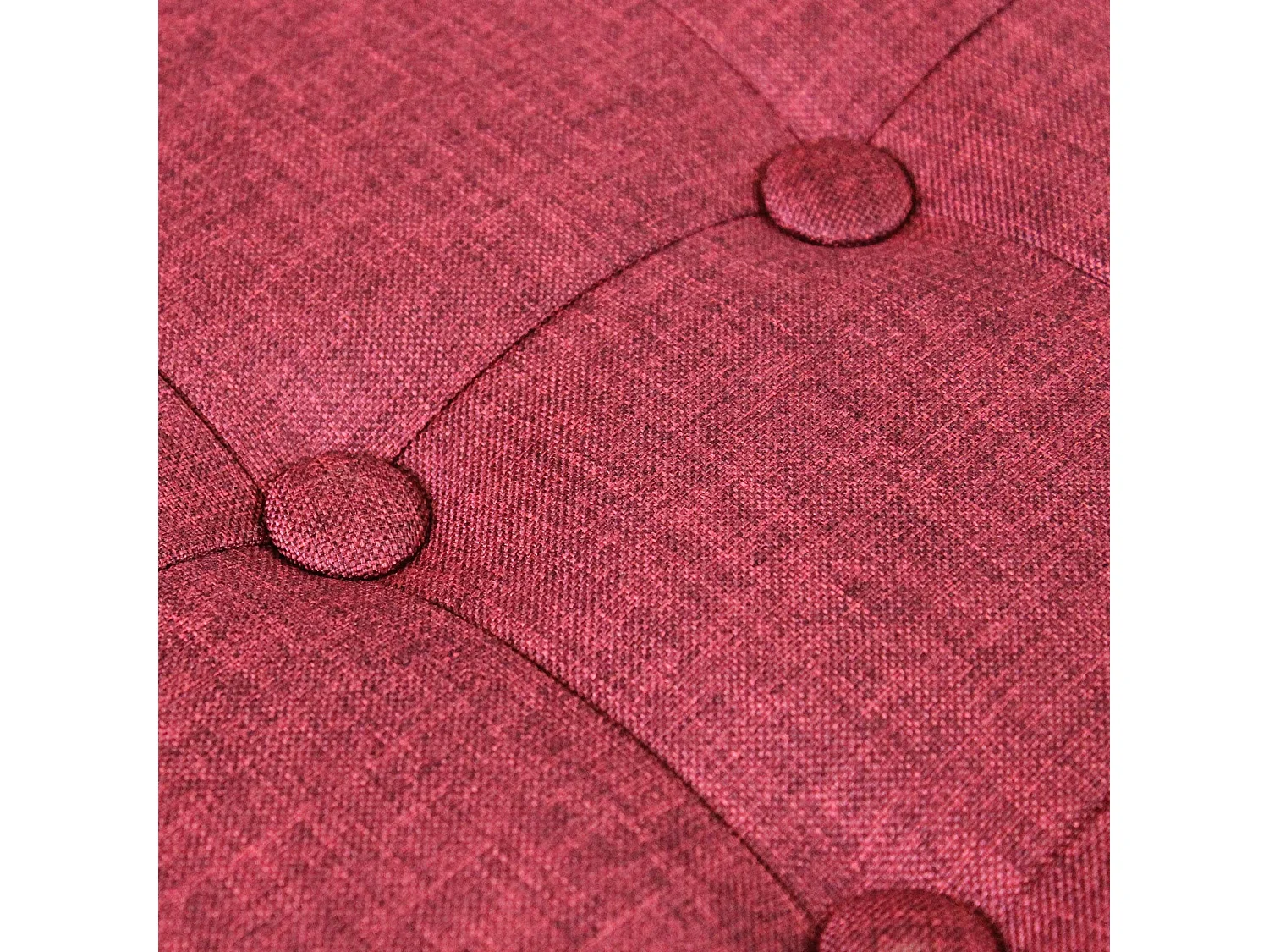 MilaniHome.it - pouf quadrato in stoffa di design moderno, cm 38 x 38 x 40 hdi coloreRosso