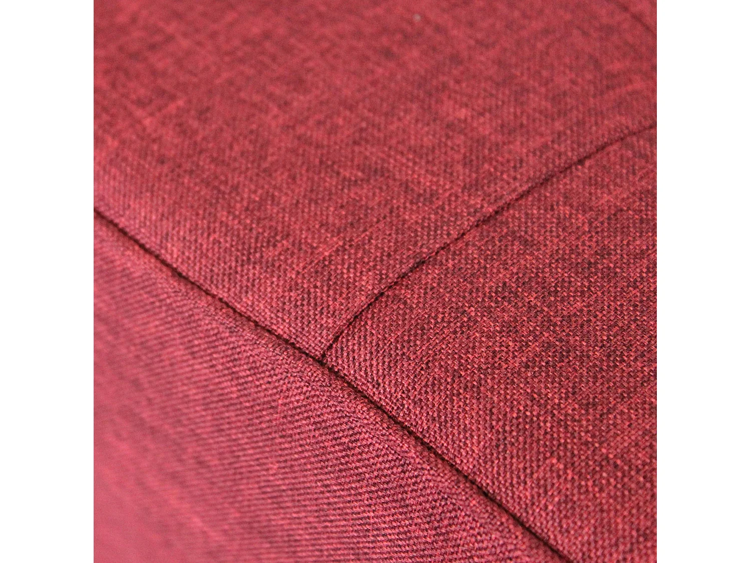 MilaniHome.it - pouf quadrato in stoffa di design moderno, cm 38 x 38 x 40 hdi coloreRosso