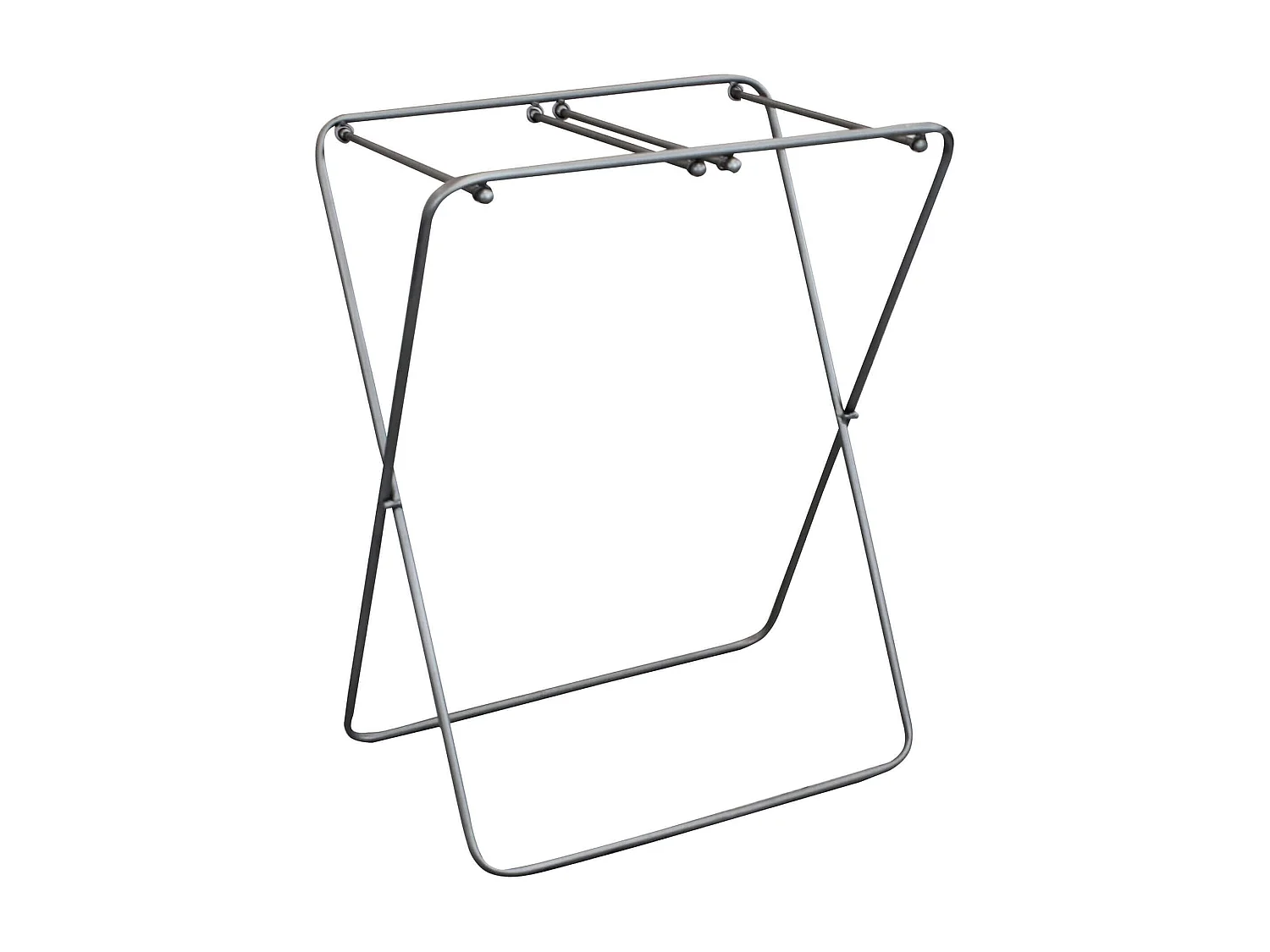 MilaniHome.it - Cesto Portabiancheria Doppio In Tessuto E Metallo Stile Moderno Di Designdi coloreBianco