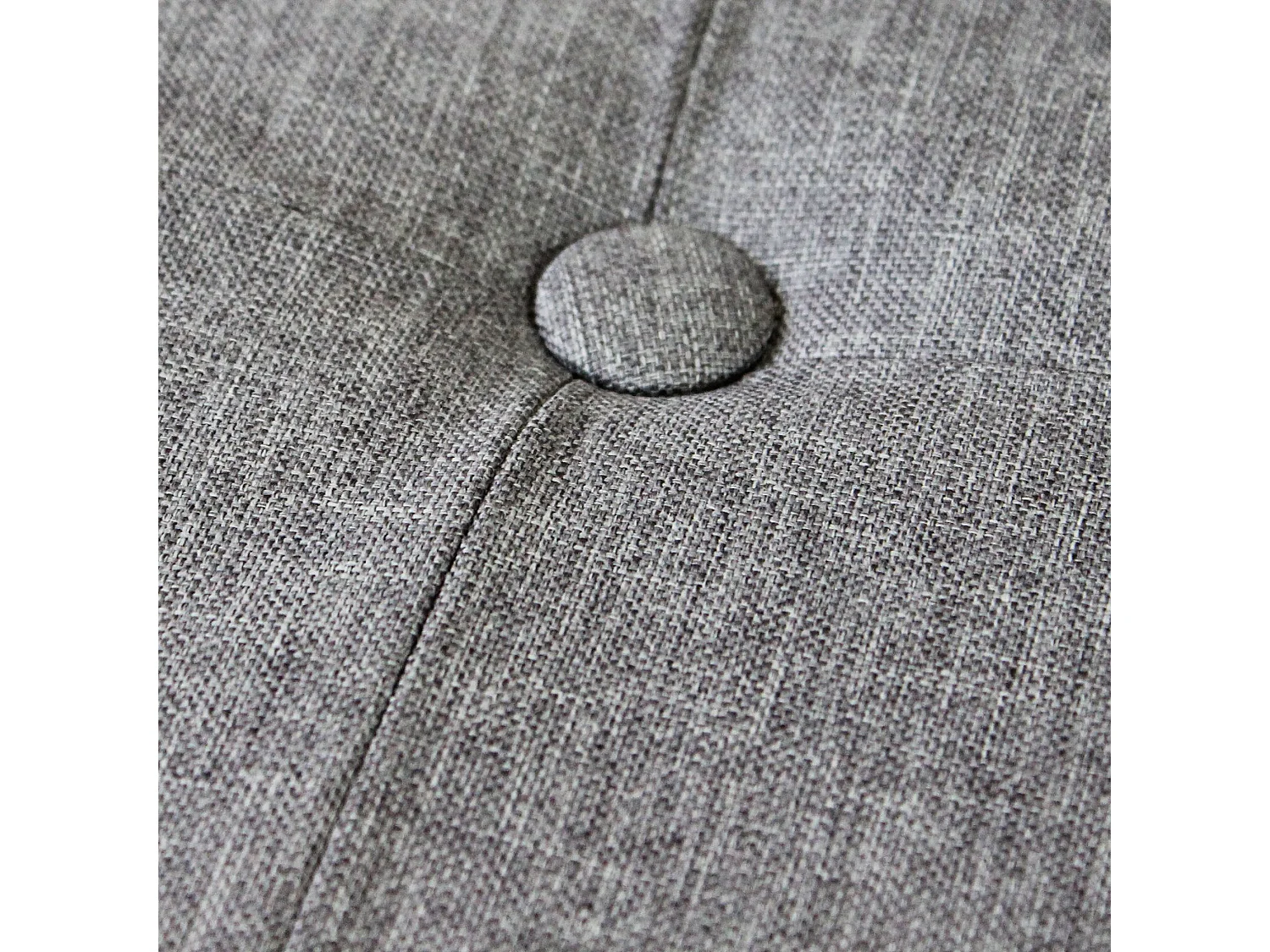 MilaniHome.it - pouf quadrato in stoffa di design moderno, cm 38 x 38 x 40 hdi coloreGrigio chiaro