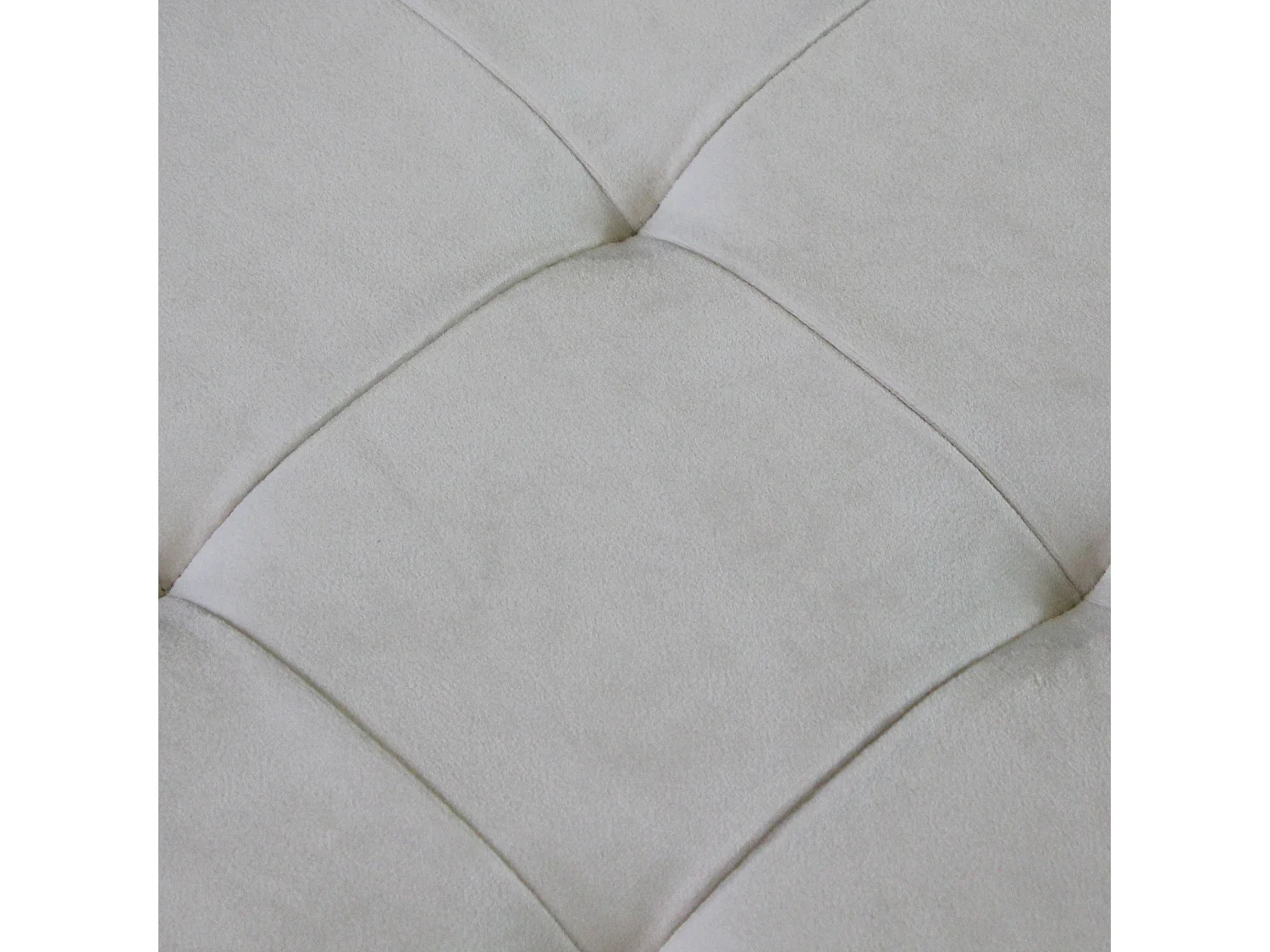 MilaniHome.it - pouf quadrato in velluto di design moderno, cm 38 x 38 x 38 hdi coloreBeige