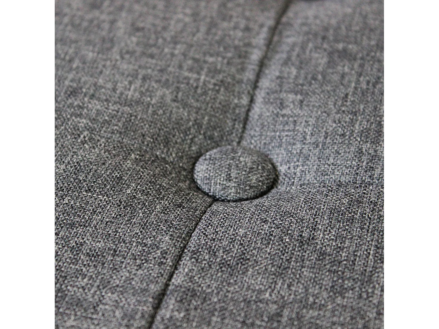 MilaniHome.it - pouf quadrato in stoffa di design moderno, cm 38 x 38 x 40 hdi coloreGrigio scuro