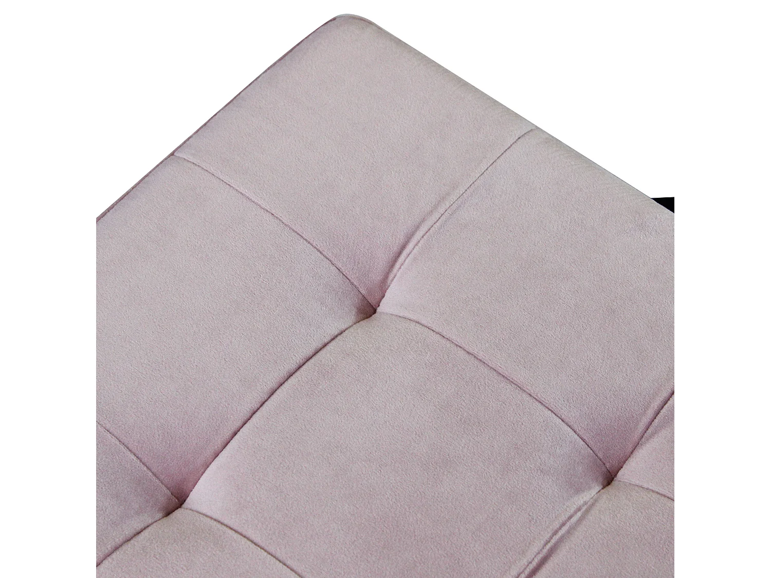 MilaniHome.it - pouf quadrato in velluto di design moderno, cm 38 x 38 x 38 hdi coloreRosa