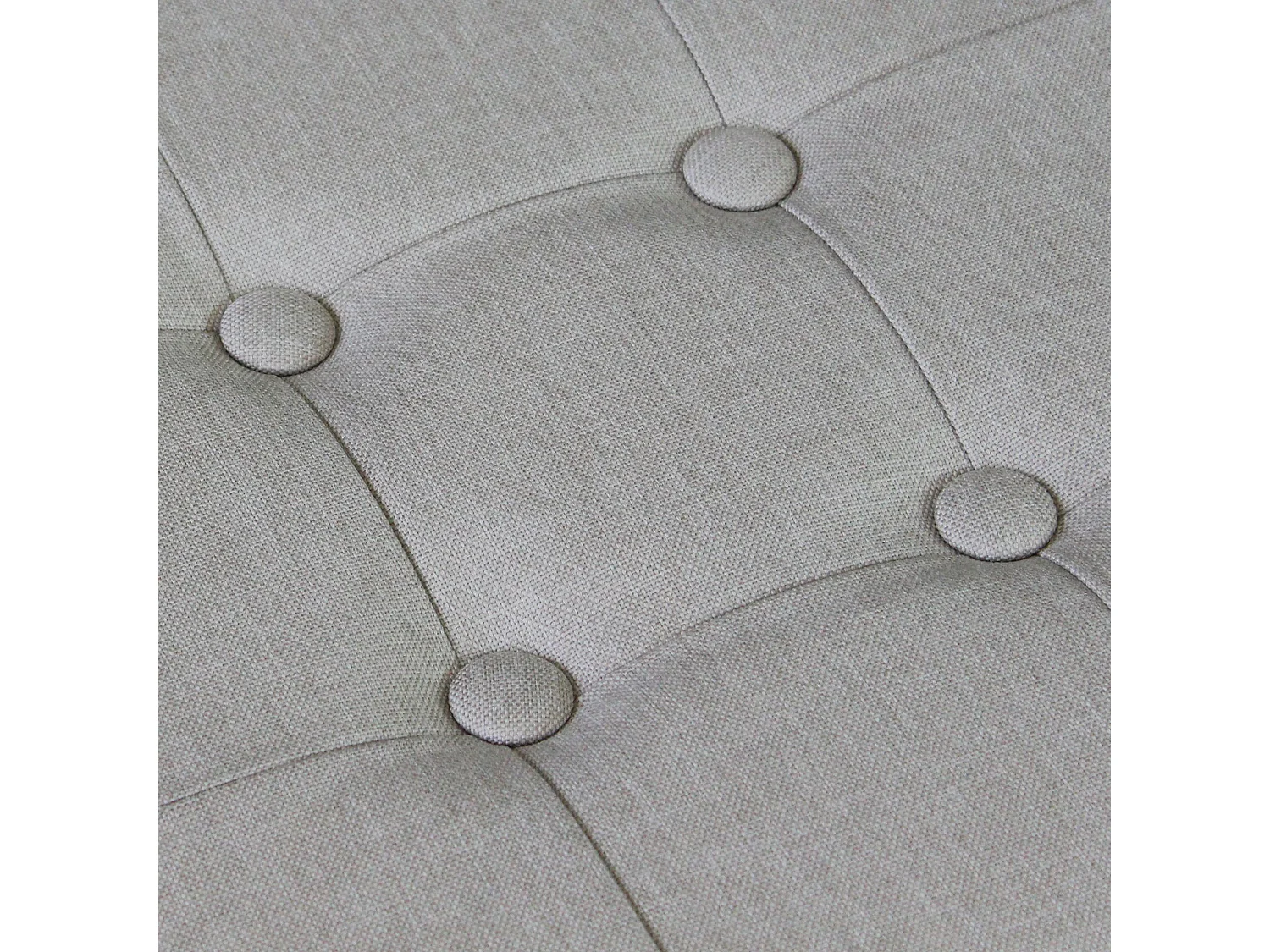 MilaniHome.it - pouf quadrato in stoffa di design moderno, cm 38 x 38 x 40 hdi coloreTortora