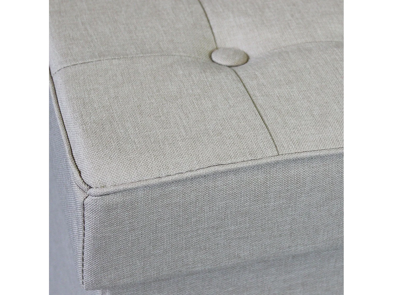 MilaniHome.it - pouf quadrato in stoffa di design moderno, cm 38 x 38 x 40 hdi coloreTortora