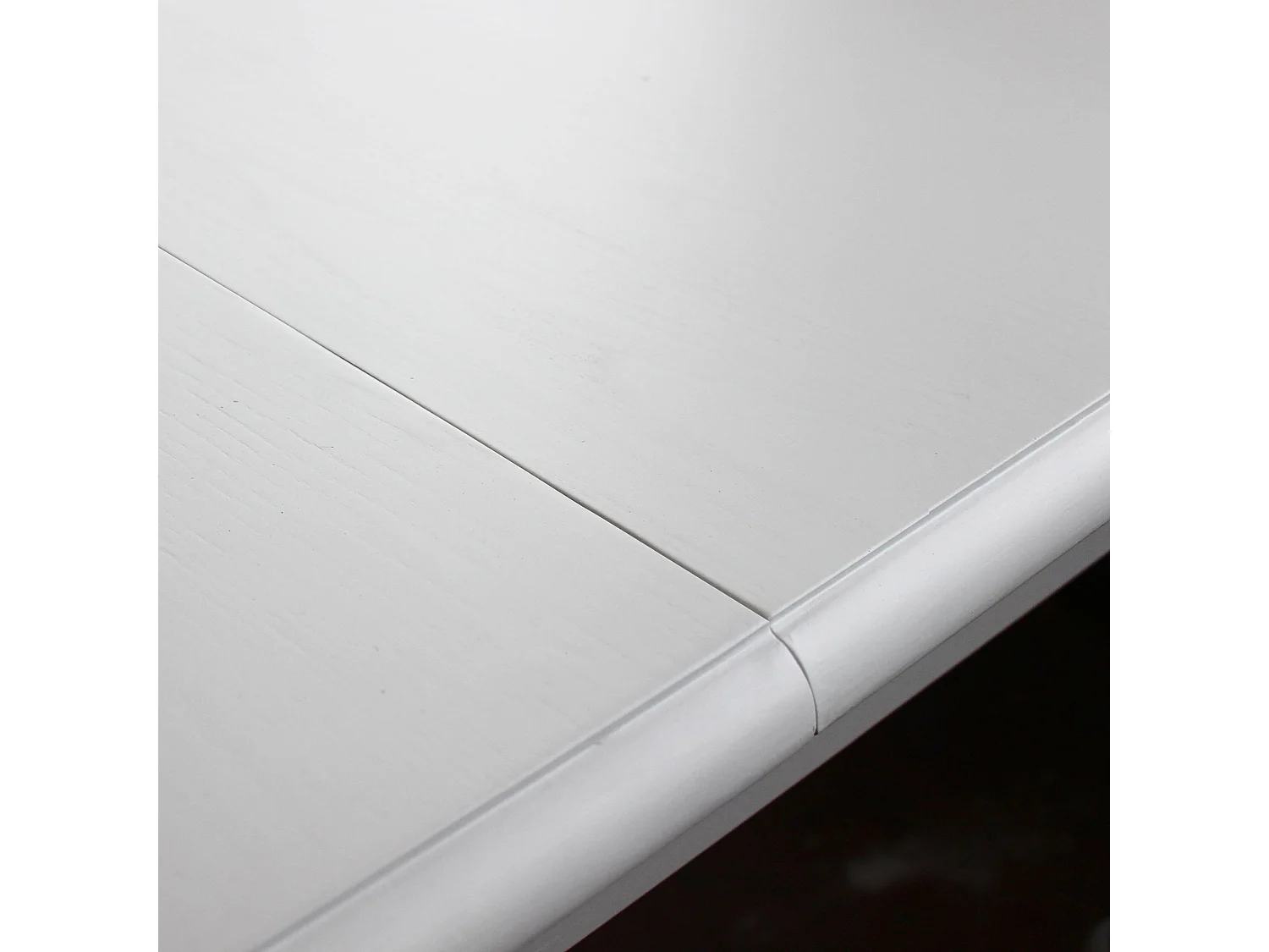 Milani Home - tavolo da pranzo allungabile in legno massiccio, bianco, 150 x 100 cm