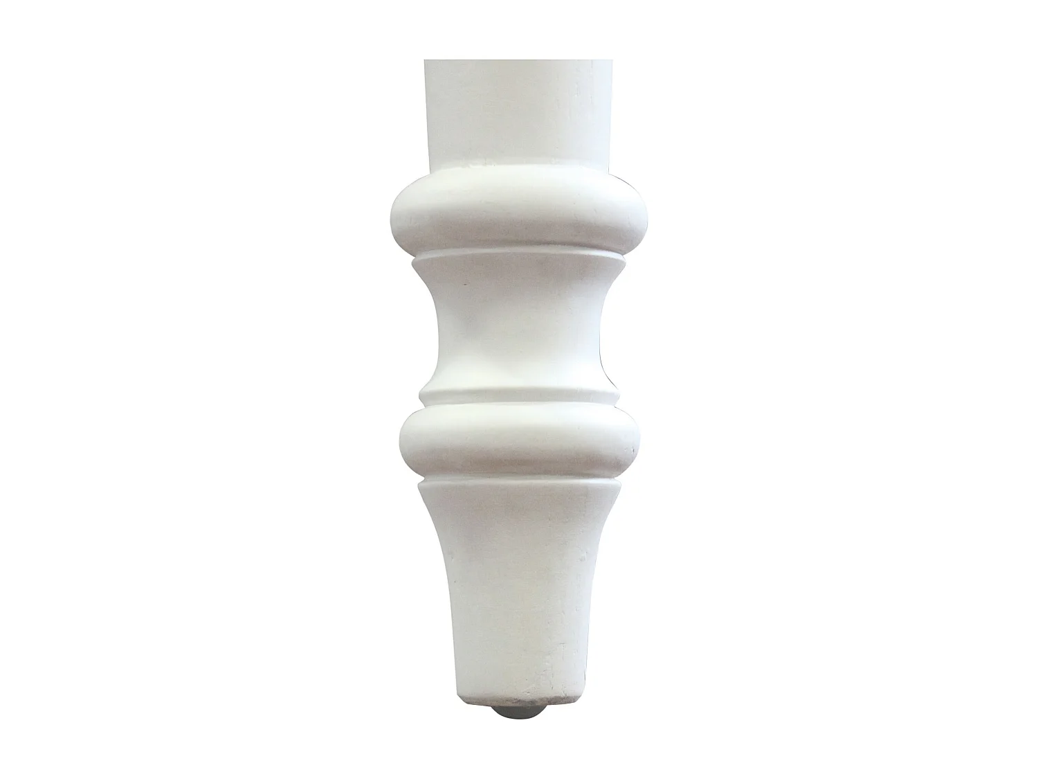 Milani Home - tavolo da pranzo allungabile in legno massiccio, bianco, 150 x 100 cm