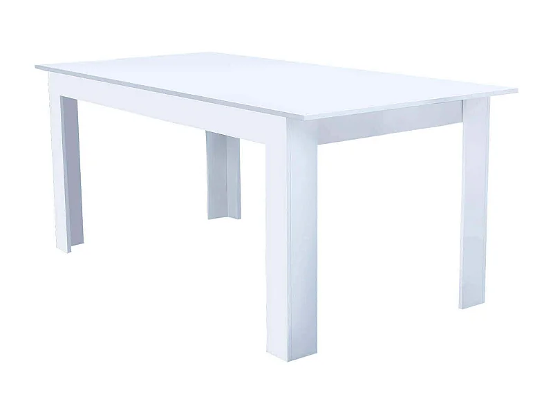 MilaniHome.it - tavolo da pranzo allungabile in legno di design per sala da pranzo 160/200x90x75 hdi coloreBianco
