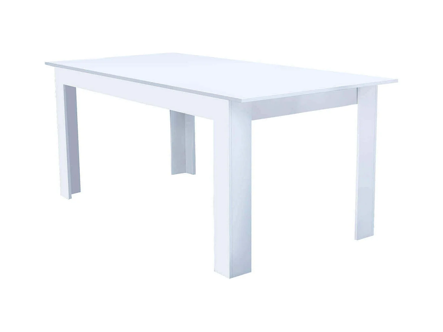 MilaniHome.it - tavolo da pranzo allungabile in legno di design per sala da pranzo 160/200x90x75 hdi coloreBianco