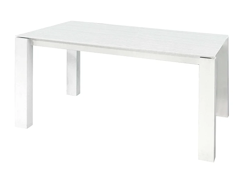 Tavolo Da Pranzo Moderno Di Design Allungabile Rettangolare Cm 90x160/205/250 Bianco Per Arredo Casa Cucina Sala Da Pranzo
