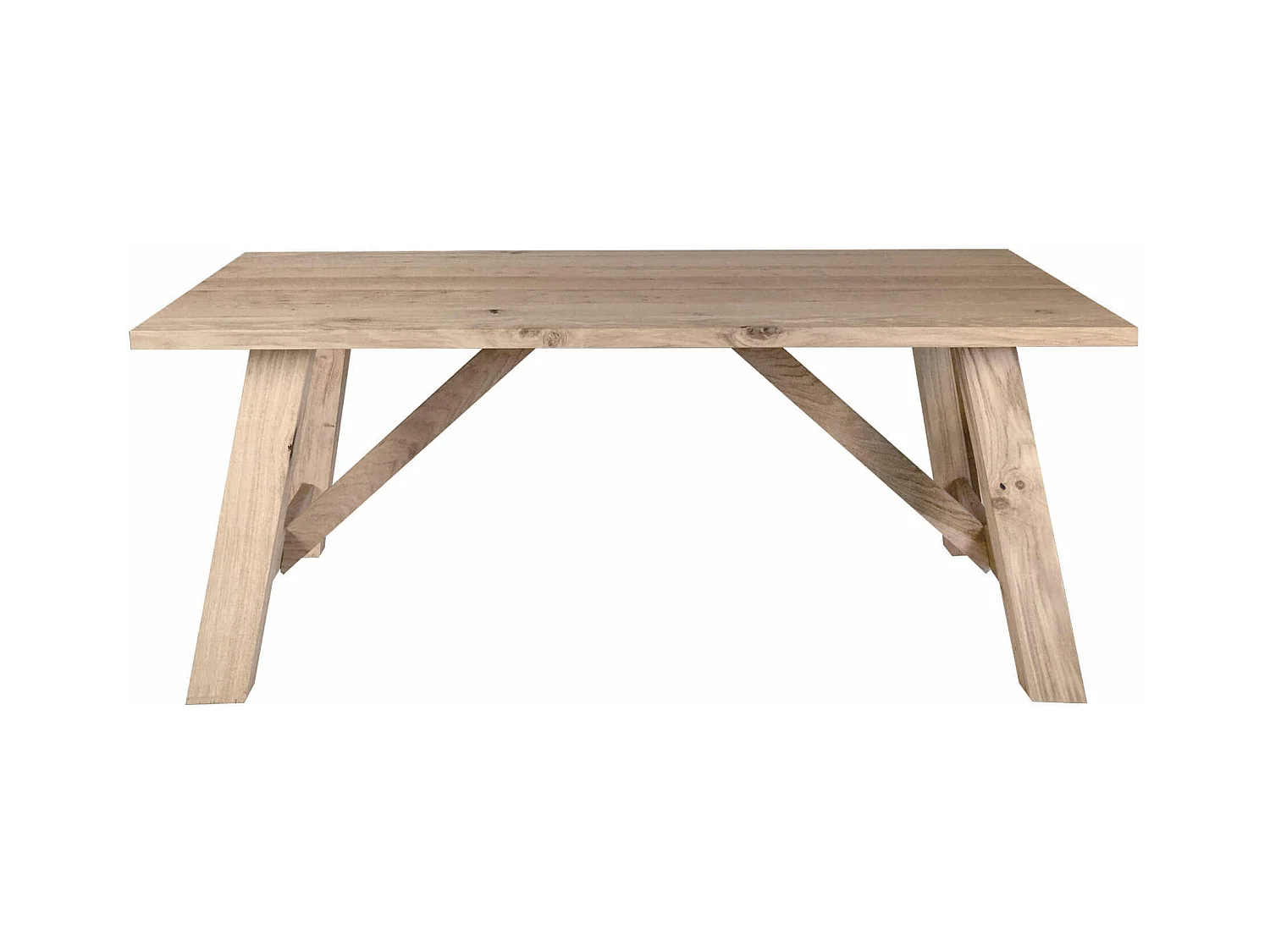 MilaniHome.it - Tavolo Da Pranzo Moderno Di Design 180x90 Rovere Naturale Impiallacciato Per Sala Da Pranzo Ristorantedi coloreMarrone