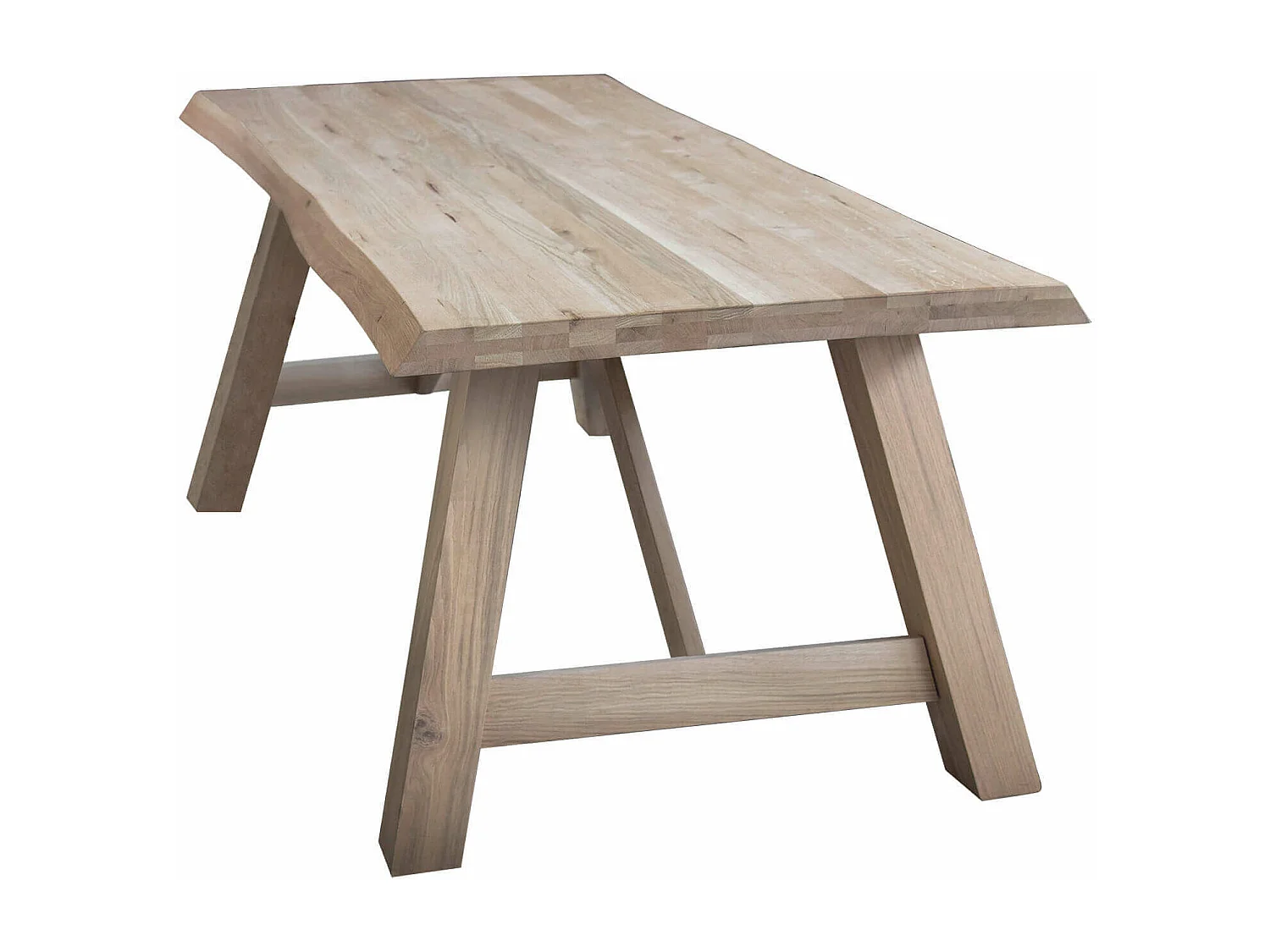 MilaniHome.it - Tavolo Da Pranzo Rettangolare Fisso Cm 180x90 Massello Naturale Spessore Piano 6 Cm Per Cucina Sala Da Pranzo Ristorantedi coloreMarrone