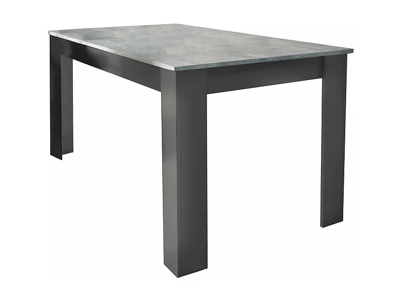 MilaniHome.it - tavolo da pranzo in legno di design per sala da pranzo 140x80x75 hdi coloreCemento