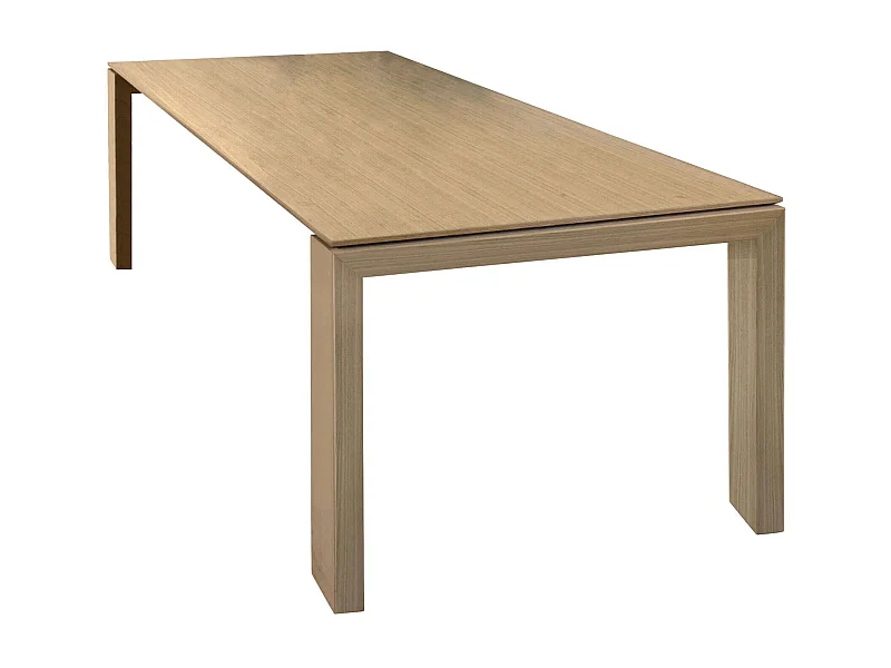 MilaniHome.it - Tavolo Da Pranzo Moderno Di Design Allungabile Cm 90x160/200/240 Legno Naturale Per Arredo Casa Sala Da Pranzodi coloreMarrone