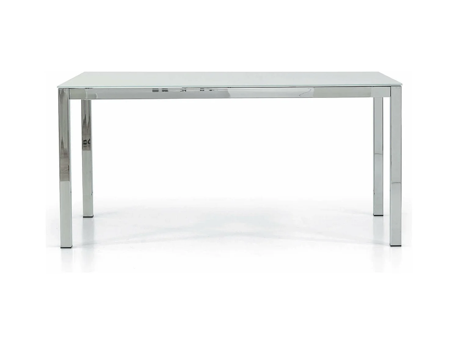 MilaniHome.it - Tavolo Da Pranzo Moderno Di Design Allungabile In Vetro 90x140/190di coloreTrasparente