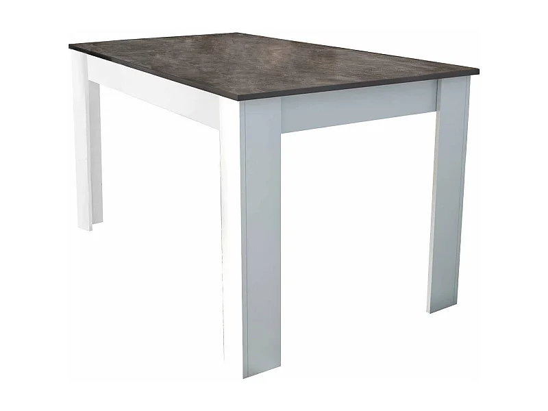 MilaniHome.it - tavolo da pranzo in legno di design per sala da pranzo 140x80x75 hdi coloreGrigio scuro