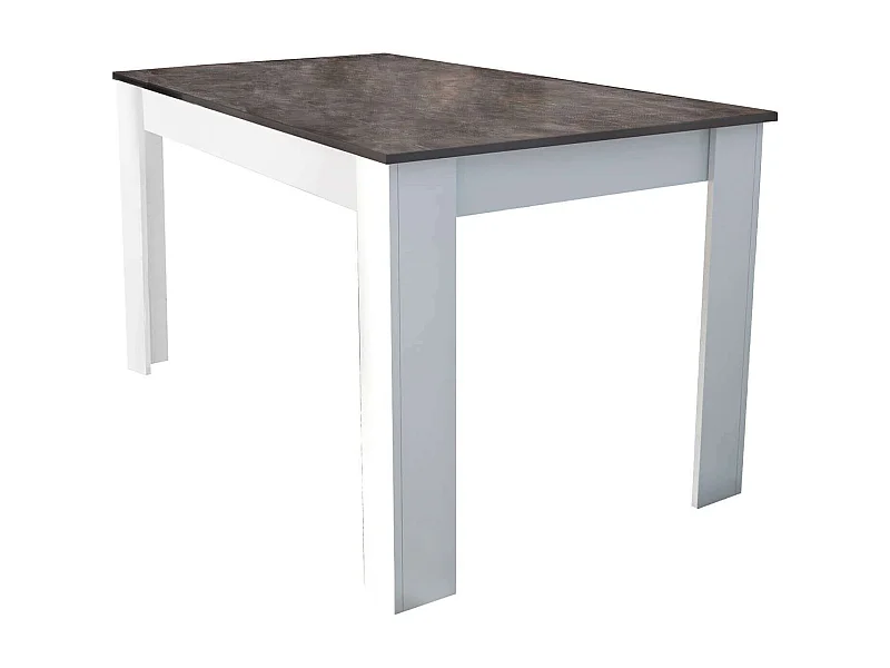 MilaniHome.it - tavolo da pranzo in legno di design per sala da pranzo 140x80x75 hdi coloreGrigio scuro