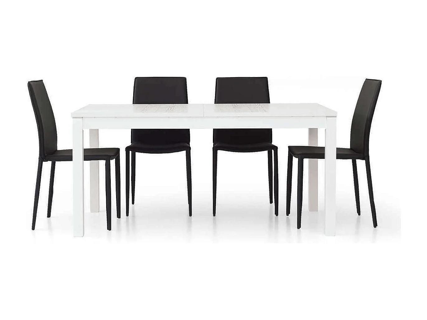 MilaniHome.it - Tavolo Da Pranzo Moderno Di Design Allungabile Frassinato 90x160/203/246di coloreBianco