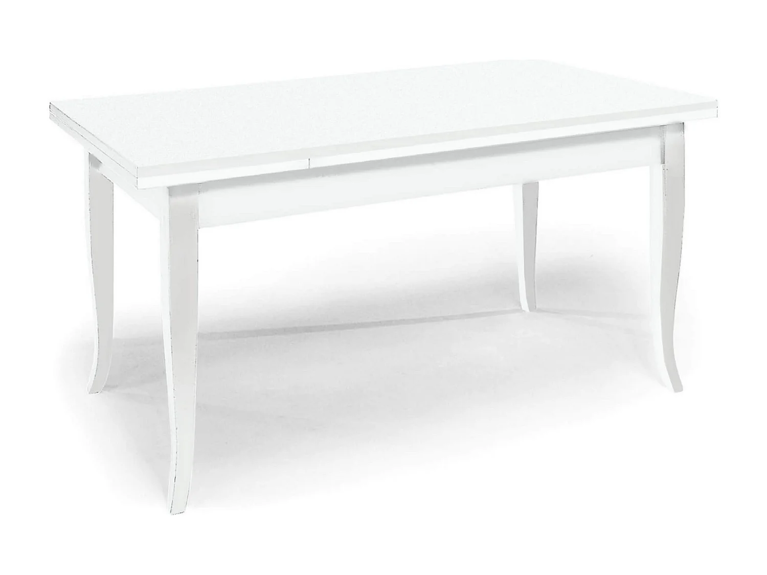 MilaniHome.it - Tavolo Da Pranzo Allungabile In Legno Massello 100x70/110/150di coloreBianco