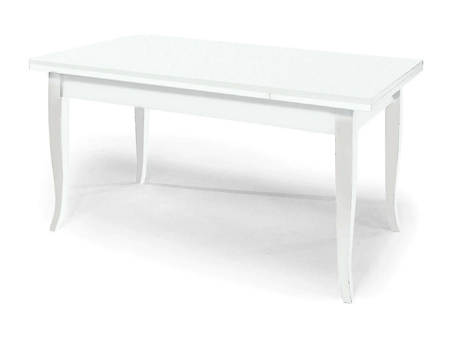 MilaniHome.it - Tavolo Da Pranzo Allungabile In Legno Massello 100x70/110/150di coloreBianco