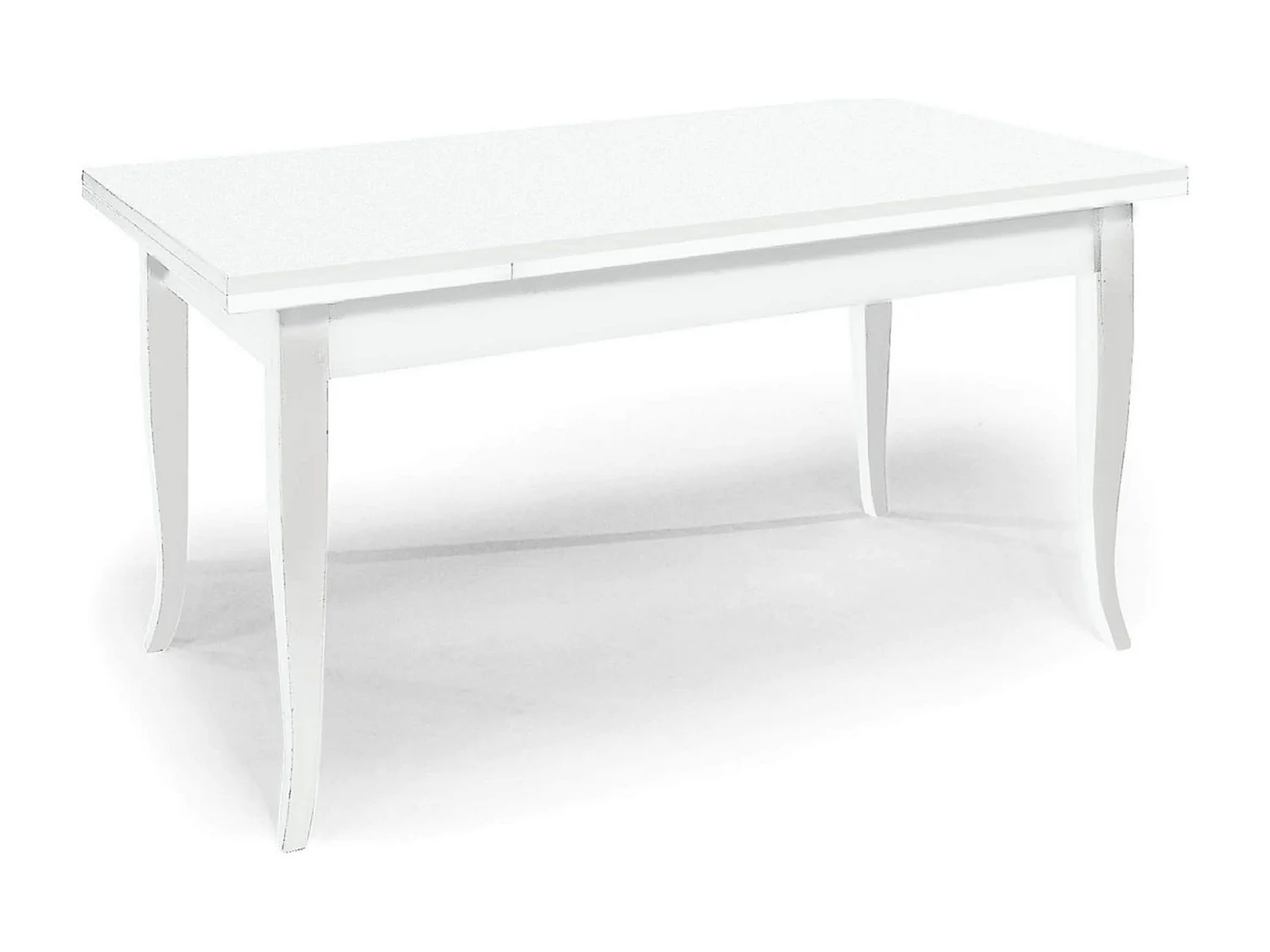 MilaniHome.it - Tavolo Da Pranzo Allungabile In Legno Massello 100x70/110/150di coloreBianco