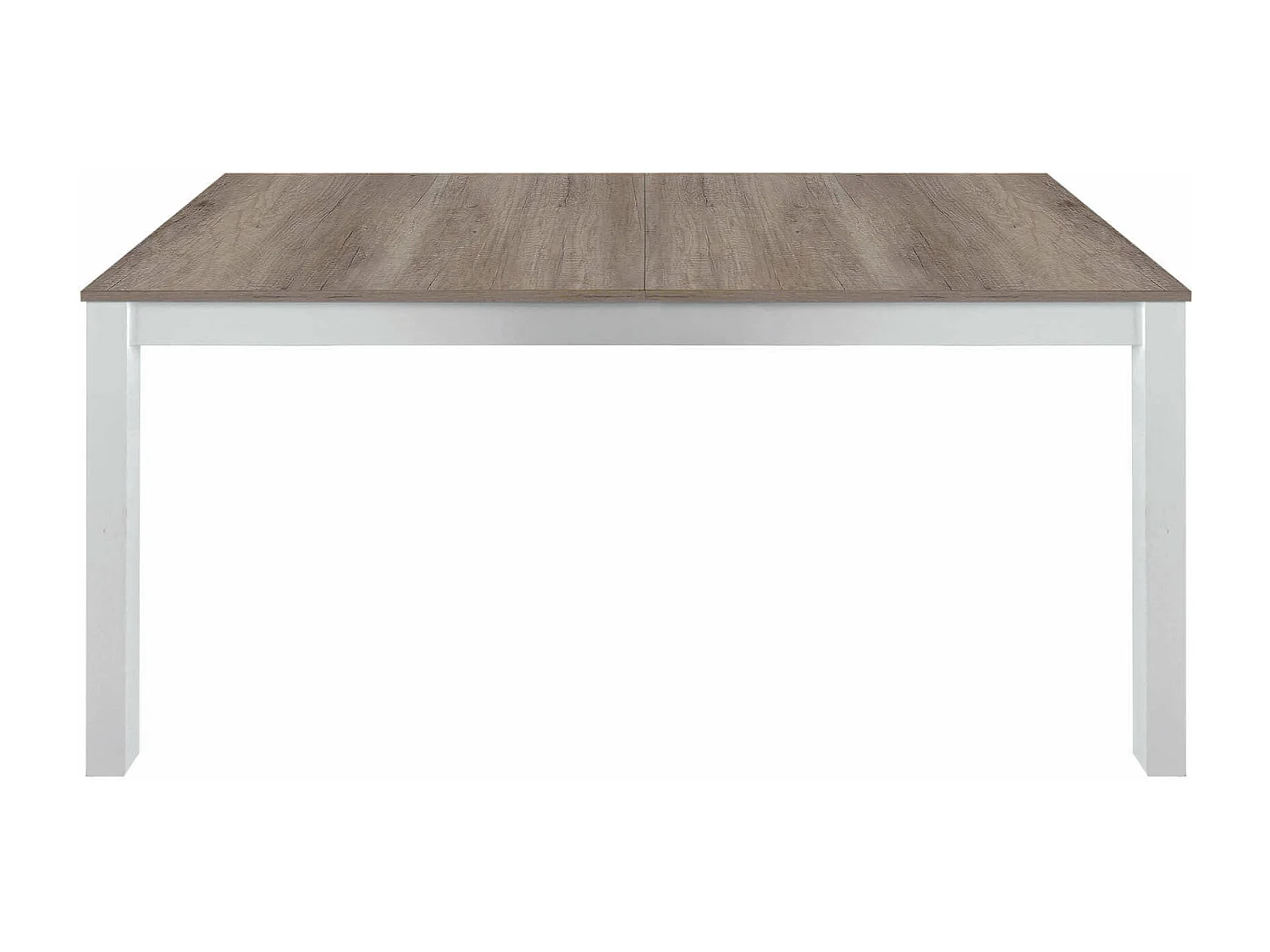 MilaniHome.it - Tavolo Da Pranzo Moderno Di Design Allungabile Cm 90x160/203/246 Struttura Bianca Piano Tortora Per Arredo Casa Sala Da Pranzodi coloreMarrone